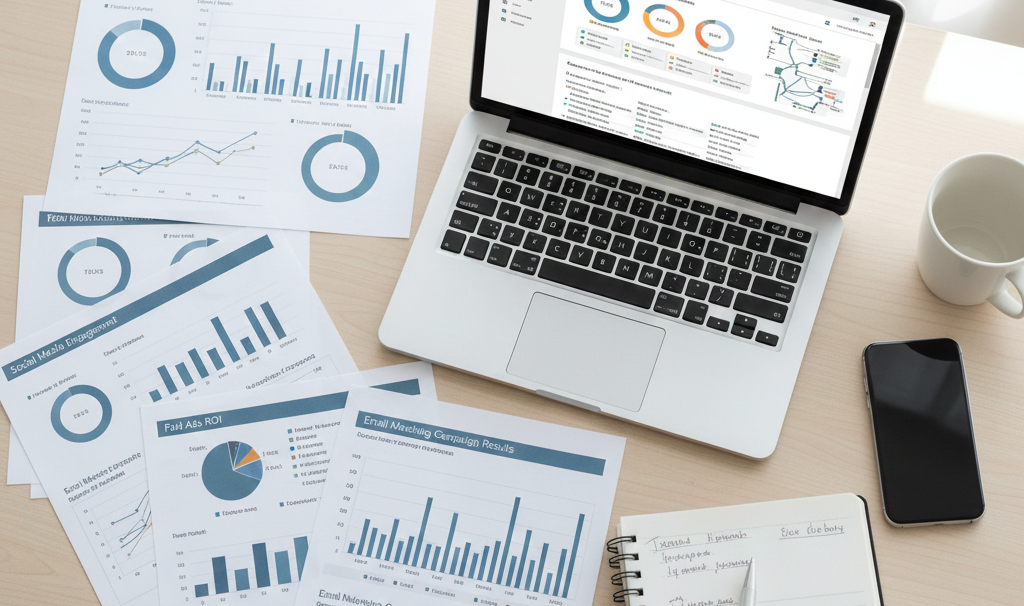 digital marketing performance analytics showing business growth